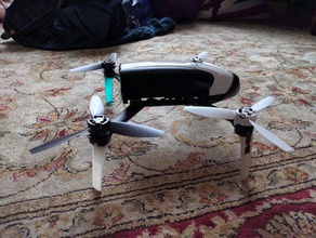 parrot bebop 2 extended landing struts 3d printing drone drones gear 3d print model - Mito3D