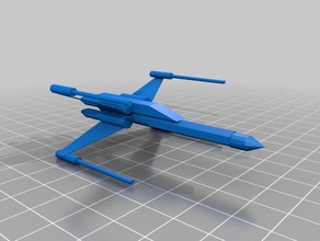x-wing sin tren de aterrizaje las esculturas impresionante genialidad espacio la nave espacial star wars xwing 3d print model - Mito3D