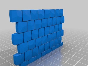 my customized interlocking wall buildings structures 3d print model - Mito3D