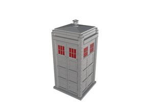 tardis shot Glas Küche Essen trinken drwho 3d print model - Mito3D