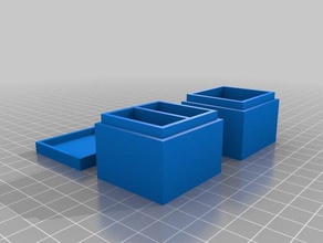 box mit deckel unterteilt 3d printing 3d print model - Mito3D