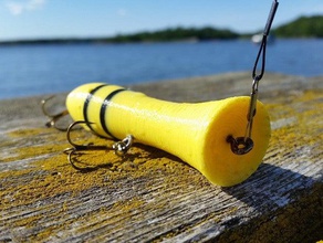 floating popper bait sport outdoors 3d print model - Mito3D