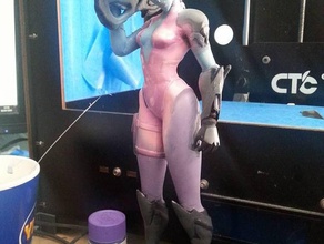 smoothed widowmaker video games overwatch 3d print model - Mito3D
