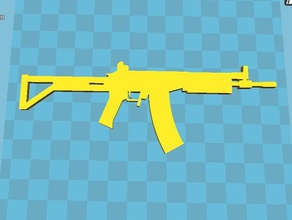 galil r4 modelli aggressione fucile la pistola di macchina 3d print model - Mito3D
