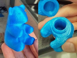oyuncak ayı kapsül vida-kapak kaplar hayvan kutusu geo önbellek osito oso panda çıkarılabilir 3d print model - Mito3D