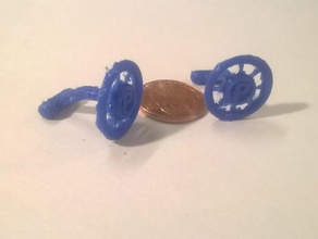 petes round cufflinks jewelry mens 3d print model - Mito3D