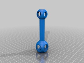 hexagonal llave de hueso mano herramientas perro la hex-llave hexágono multi 3d print model - Mito3D