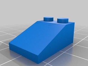 3x2 inclinação construção brinquedos personalizado 3d print model - Mito3D