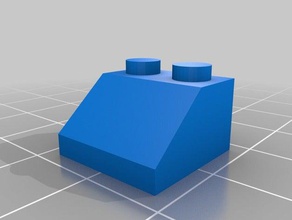 2x2 slope construction toys customized 3d print model - Mito3D