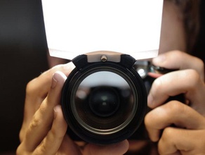 makro flaş difüzör kamera 40mm Eki dslr nikon flanş lens hood fotoğraf 3d print model - Mito3D