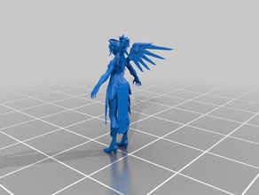 mercy overwatch people 3d print model - Mito3D