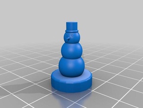 boneco de neve arte 3d print model - Mito3D