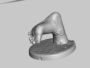 babyfoot keepsake memento scan hannah scans replicas cast 3d print model - Mito3D