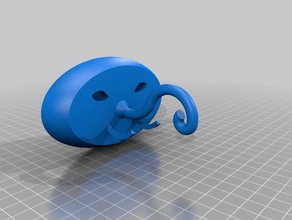 elephant wall hook household animal autocad base curve curvy decor decoration decorative dwg face exterior eyes flat functional product handheld helpful holder holding interior design keyring lithography modifiable mount mountable nose round stl stylish tusk tusks useful hanger 3d print model - Mito3D