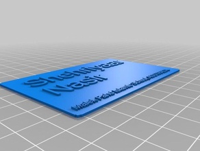sherry card signs logos customized 3d print model - Mito3D