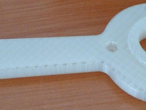 fork spanner bathroom bearing 3d print model - Mito3D