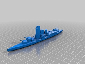 ijn myoko 3d drucken battleship Kreuzer japane senkan 3d print model - Mito3D