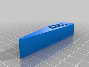 a203my personalizzate pompiere porta chock più tipi di carattere mano strumenti 3d print model - Mito3D