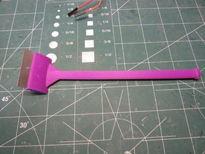 fish tank razor blade scraper 3d printing cleaner holder 3d print model - Mito3D