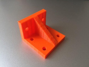 sce8uu corner connection 3d printer parts bearing bracket connector linear 3d print model - Mito3D