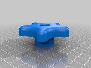 push mower knob 10mm nut parts customized 3d print model - Mito3D