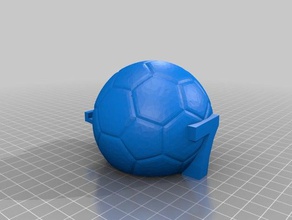 pallone da calcio di telefono stand mobile sport 3d print model - Mito3D