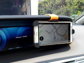 support smartphone citroenpicasso 2 mobile holder 3d print model - Mito3D