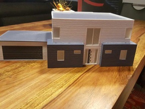 Haus der Familie Gebäude Strukturen zepto 3d print model - Mito3D