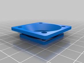la mia su misura parametrizzabili di qualsiasi dimensione, dimensione ventola adattatore collettore angolo del tubo 3d stampa 3d print model - Mito3D