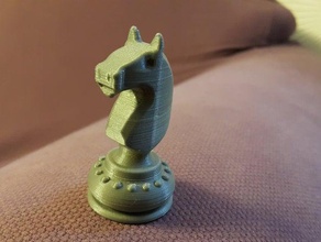 échecs pi&egraveces le cheval chevalier d'échecs jeux- chevalier- 3d print model - Mito3D