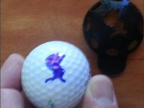 leões marcador de bola golfe 3d impressão detroit nfl 3d print model - Mito3D