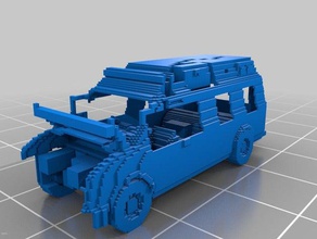 ambulans çöker araç 3d çizgi 3d print model - Mito3D