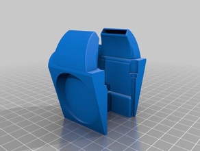triple carénage du ventilateur jhead 3d de l'imprimante pièces kossel mini 3d print model - Mito3D