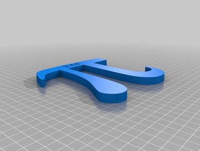 pi símbolo matemática 3d print model - Mito3D