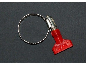collier de serrage clé l'automobile poignée la 3d print model - Mito3D