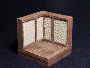 openforge 20 tudor corner toy game accessories dnd tiles dungeon flooring miniatures openforge2 pathfinder rpg tabletop tavern terrain wood 3d print model - Mito3D