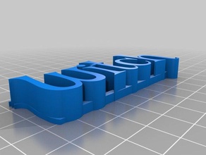 Hexe text Skulpturen angepasst 3d print model - Mito3D