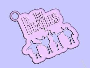 beatles keychain keychains 3d print model - Mito3D