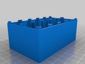 ma personnalisé, pile 9v cas organisation 3d print model - Mito3D