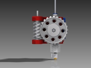 rwe-remote wormdrived extruder 3d printer extruders direct drive gregs wade hotend worm gear 3d print model - Mito3D