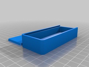 parametric box sliding lid 100x40 tool holders boxes customized 3d print model - Mito3D