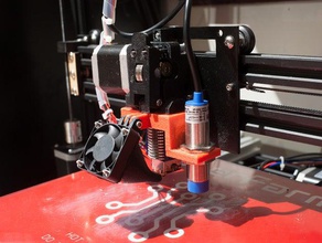 makerfarm pegasus e3d v6 de montagem ventilador 18mm indutivo da sonda a impressora partes auto cama nivelamento sensor 3d print model - Mito3D