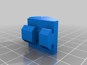 90&deg angle bracket rotated 20x20 aluminium profile b-type nut 6 3d printer accessories 3d print model - Mito3D
