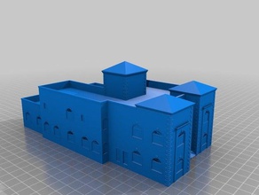 villa Gebäude Strukturen 3d print model - Mito3D