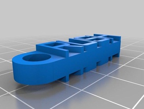 rush portachiavi organizzazione personalizzato 3d print model - Mito3D