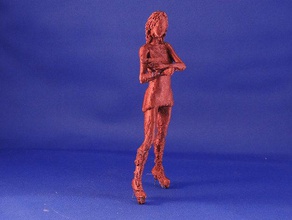 Mädchen-gun Kunst Spaß Skizze surreal 3d print model - Mito3D