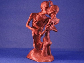 de la mode art corps nude sculpture surréaliste 3d print model - Mito3D