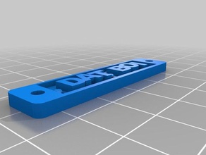 dat boi etiqueta com o nome 3d impressão 3d print model - Mito3D