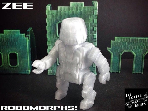 zee robomorph toys games action figure androids bot children construction cyborg cyborgs desk fantasy kids modular robot robots science fiction scifi 3D print model - Mito3D