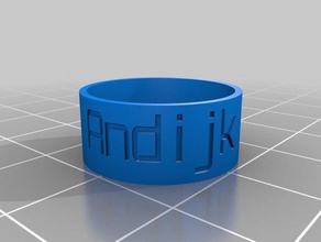 jaartallen ring size 11 anelli personalizzato 3d print model - Mito3D